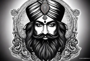 Hari Singh nalwa Sikh army tattoo idea