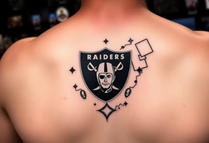 Casino, money, slot machines Las Vegas Raiders tattoo idea