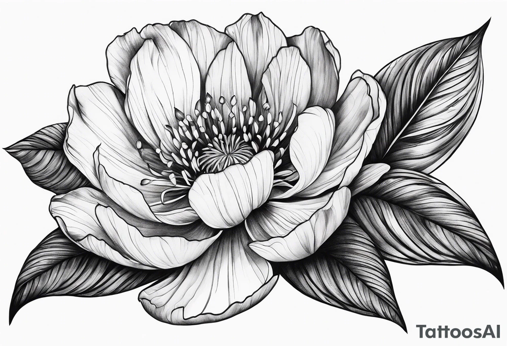 Zagare flower tattoo idea