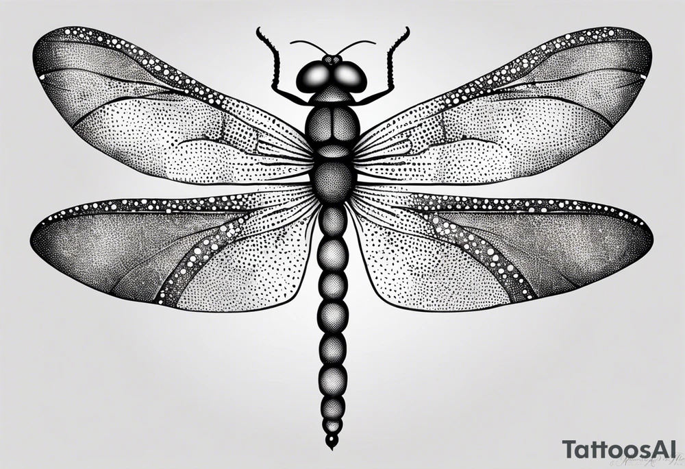 dragonfly outline tattoo idea