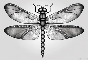 dragonfly outline tattoo idea