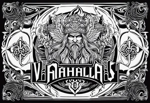 Valhalla cour warrior tattoo idea