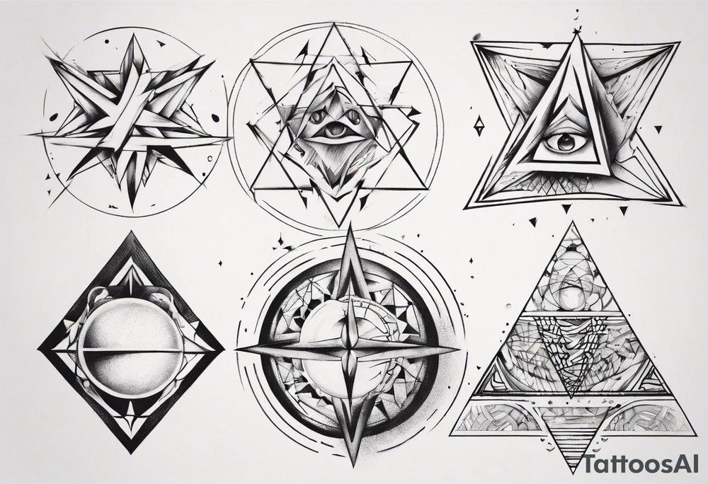 Geometrical tattoo idea