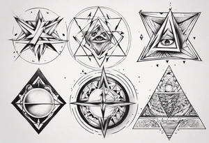 Geometrical tattoo idea