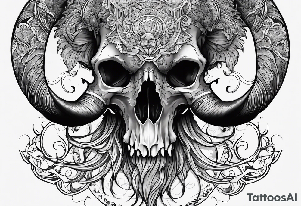 Mastodon skull. tattoo idea
