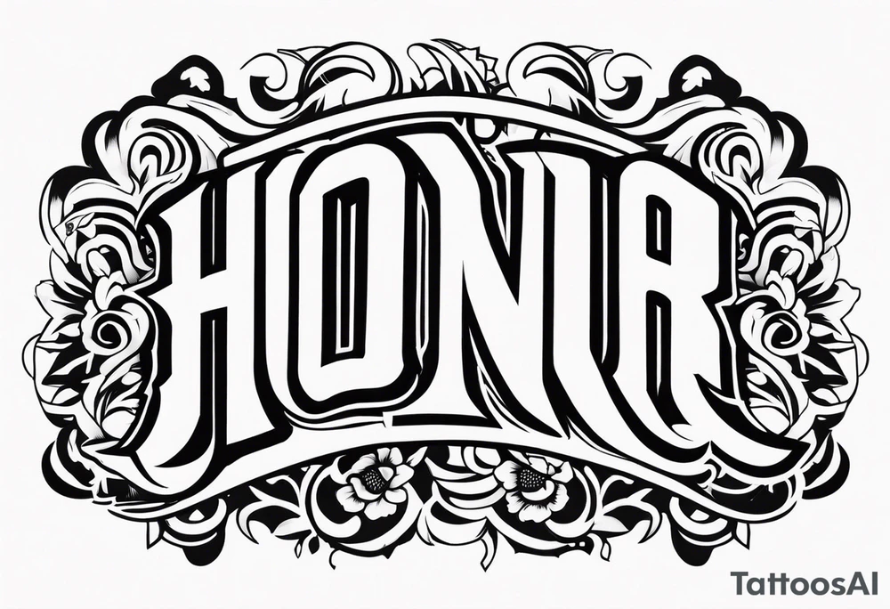 Honor tattoo idea