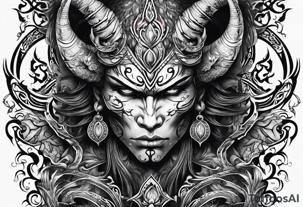 Demon stealing my soul tattoo idea