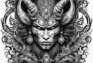 Demon stealing my soul tattoo idea