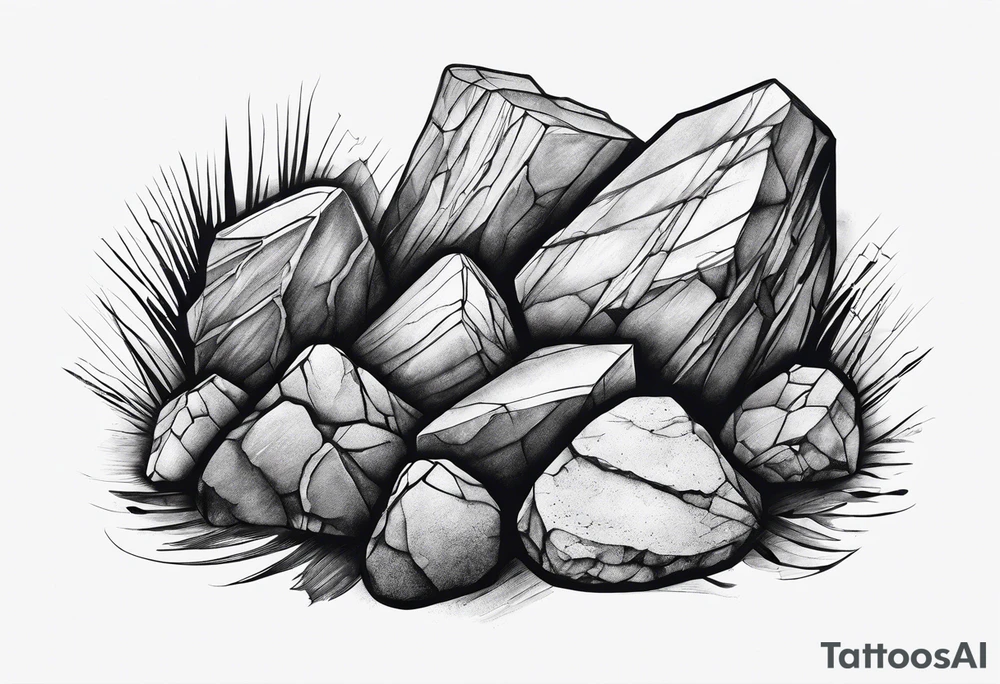 Rocks tattoo idea