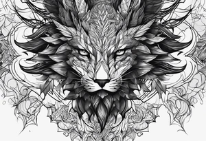 lightning tracing the veins tattoo idea