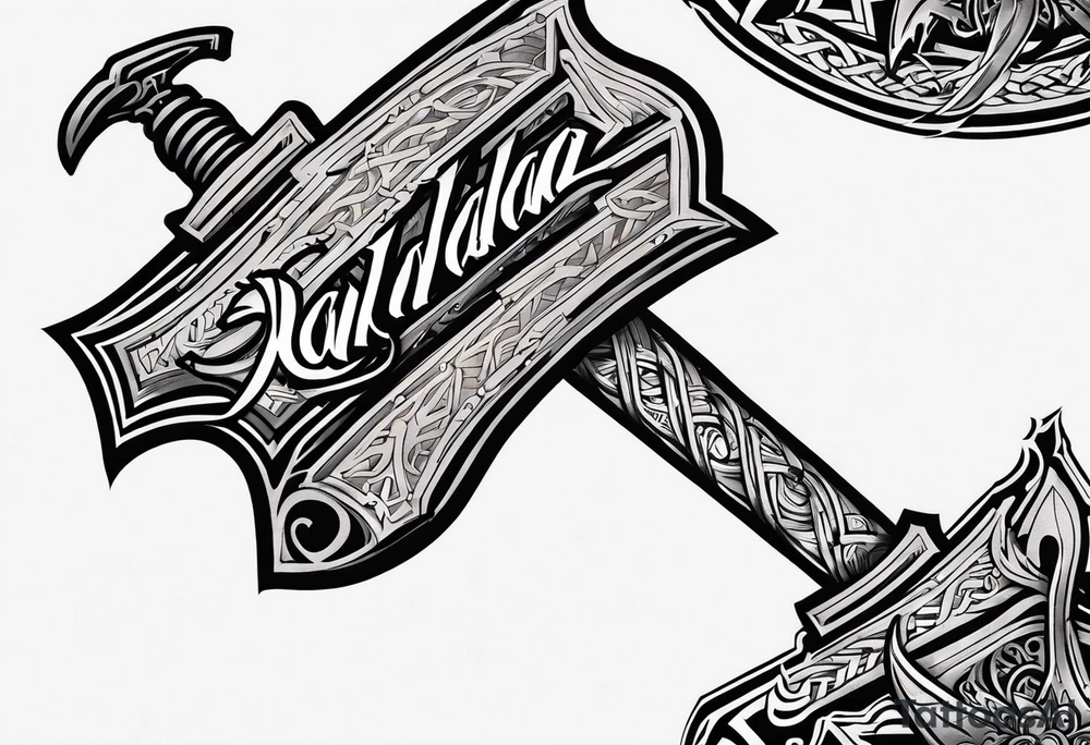Valhalla chains
 sword tattoo idea