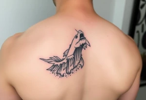 Sea levitation curving up from my elbow to my bicep and unto my chest. tattoo idea
