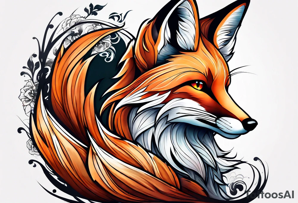 animal fox tattoo idea