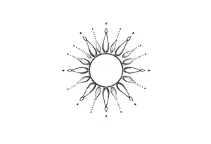 Sun tattoo idea