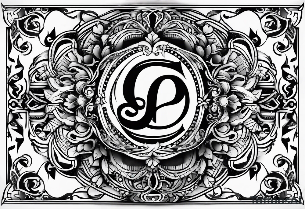 Initials JC tattoo idea