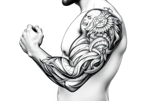 Computer code software developer, father of 6, masculine , strength, overcome, Libra, tattoo idea