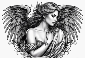 Fallen angel Lucifer tattoo idea