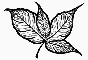 Leaf with Lydia in it tattoo idea