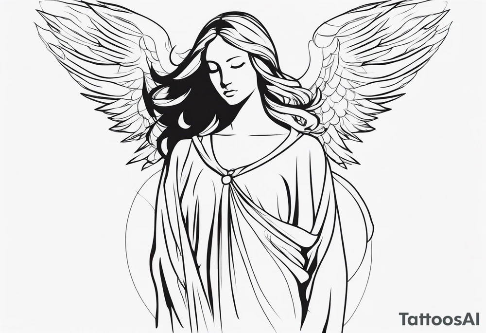 angel tattoo idea