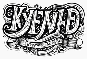 KYDF with veins tattoo idea