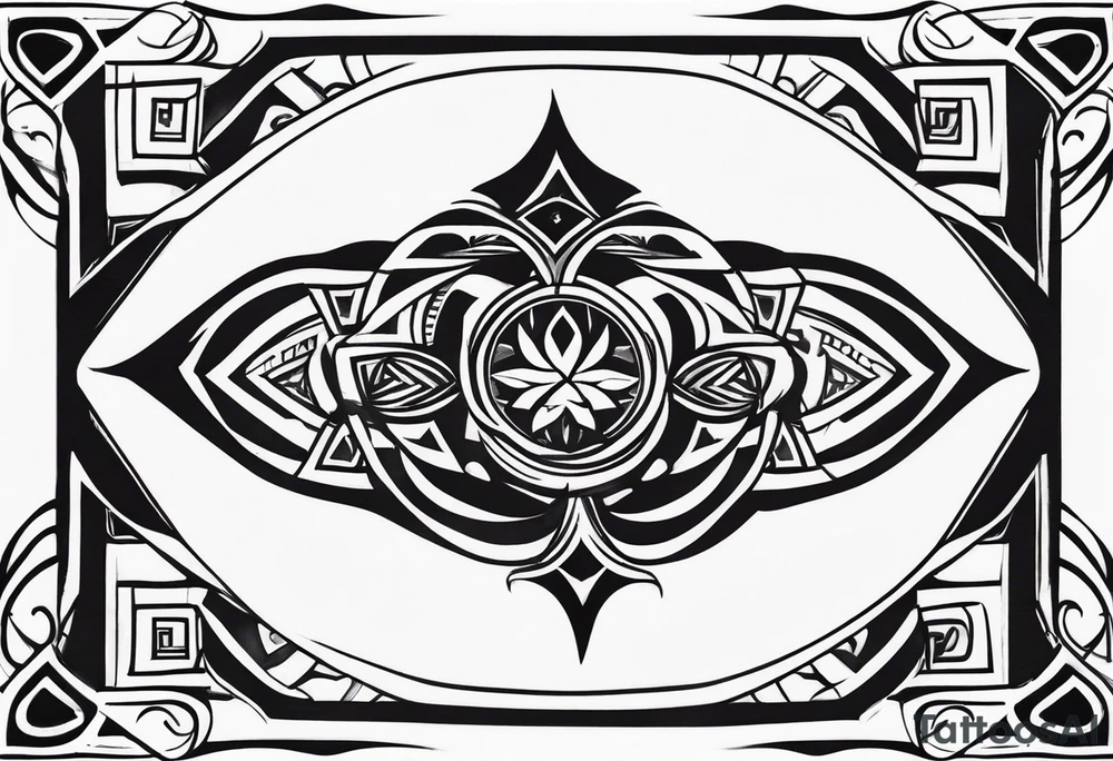 Fitness, tribal tattoo idea