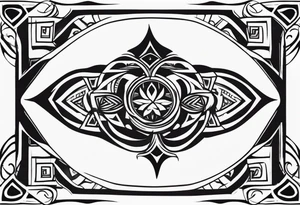 Fitness, tribal tattoo idea