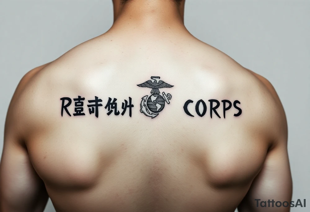Republic of Korea
Marine Corps
lettering to arm tattoo idea