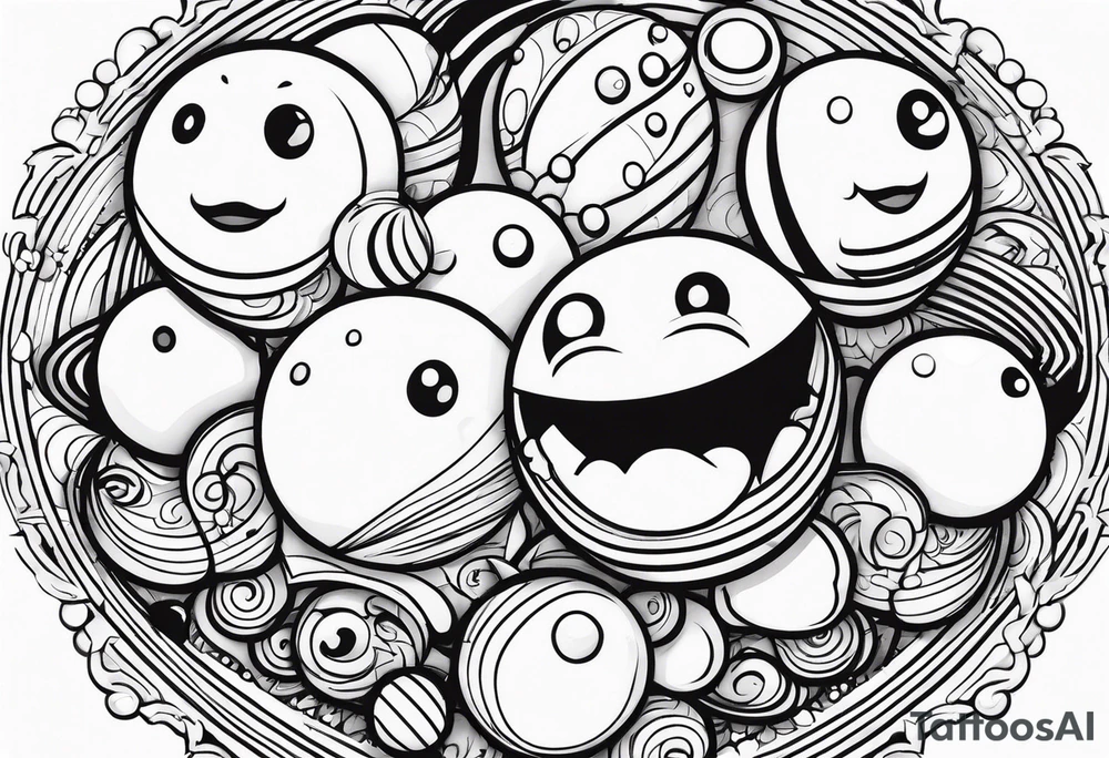 Penis and balls tattoo idea