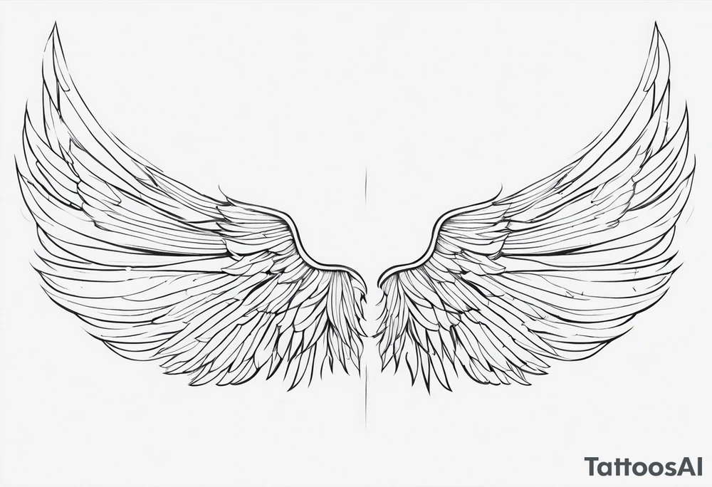 angle wings tattoo idea