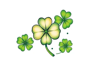 4-leaf clover tattoo idea