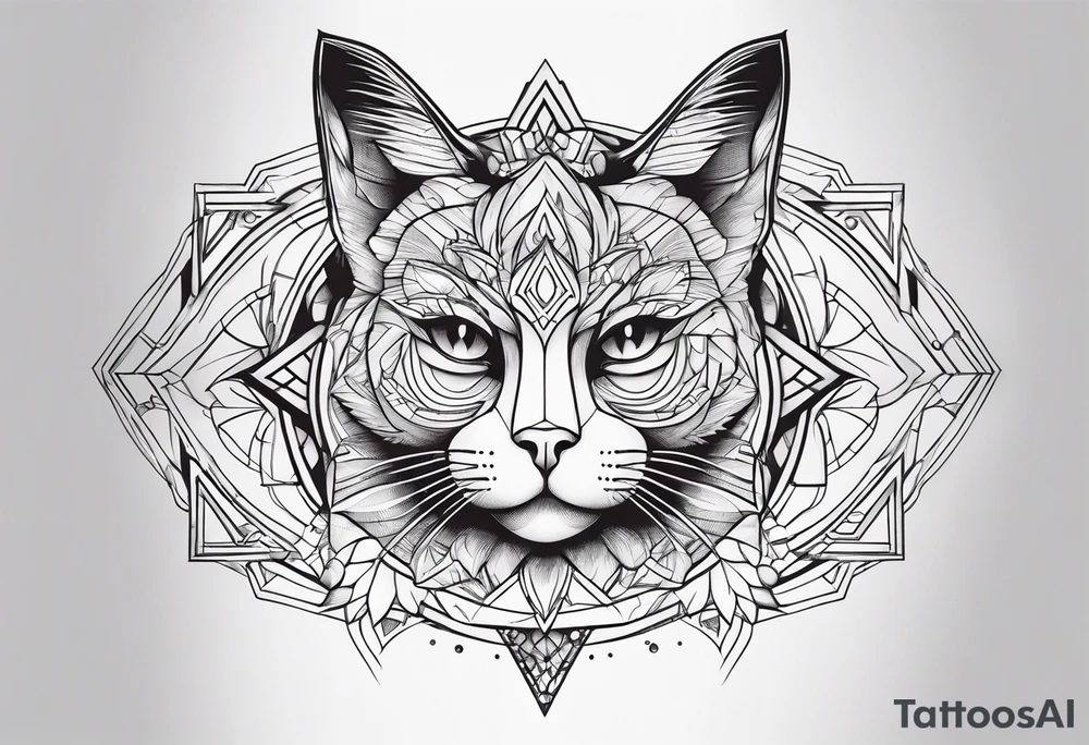 Black Cat tattoo idea