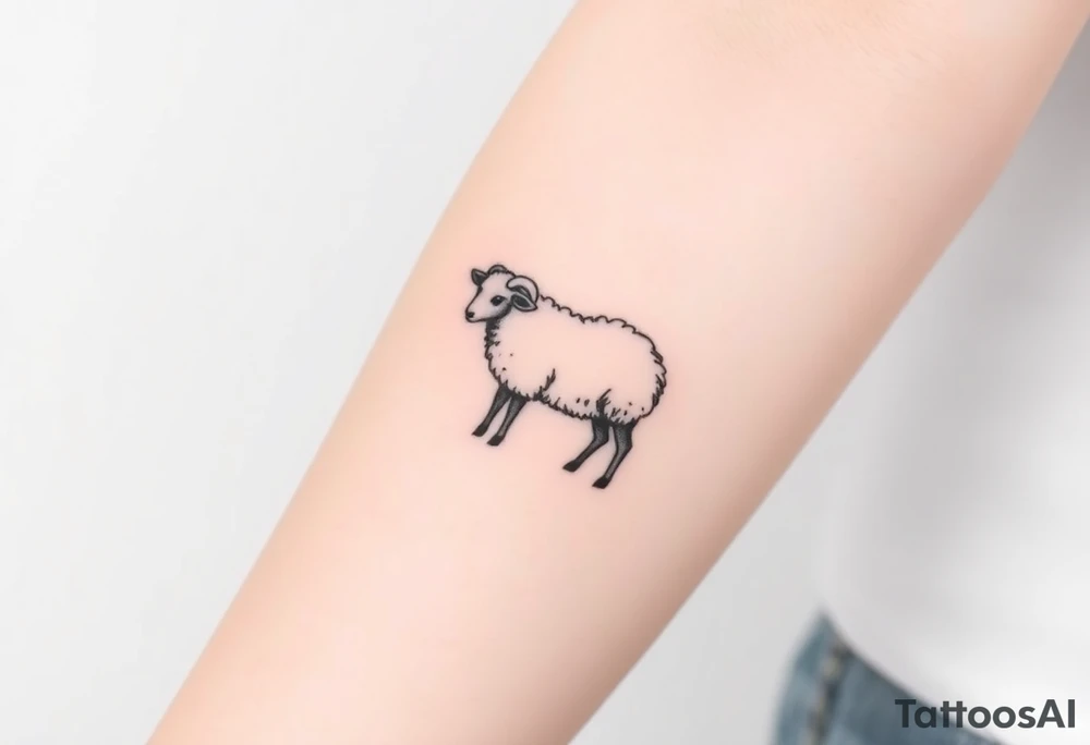 Black sheep tattoo idea