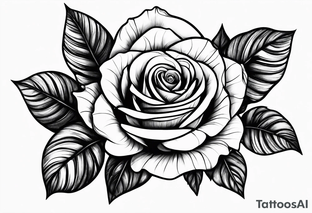 Roses with 2 names tattoo idea