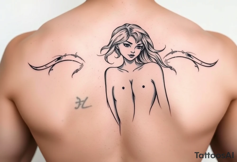 nude girl tattoo tattoo idea