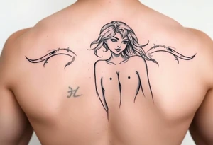 nude girl tattoo tattoo idea