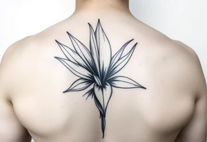 Bird of paradise flower tattoo idea