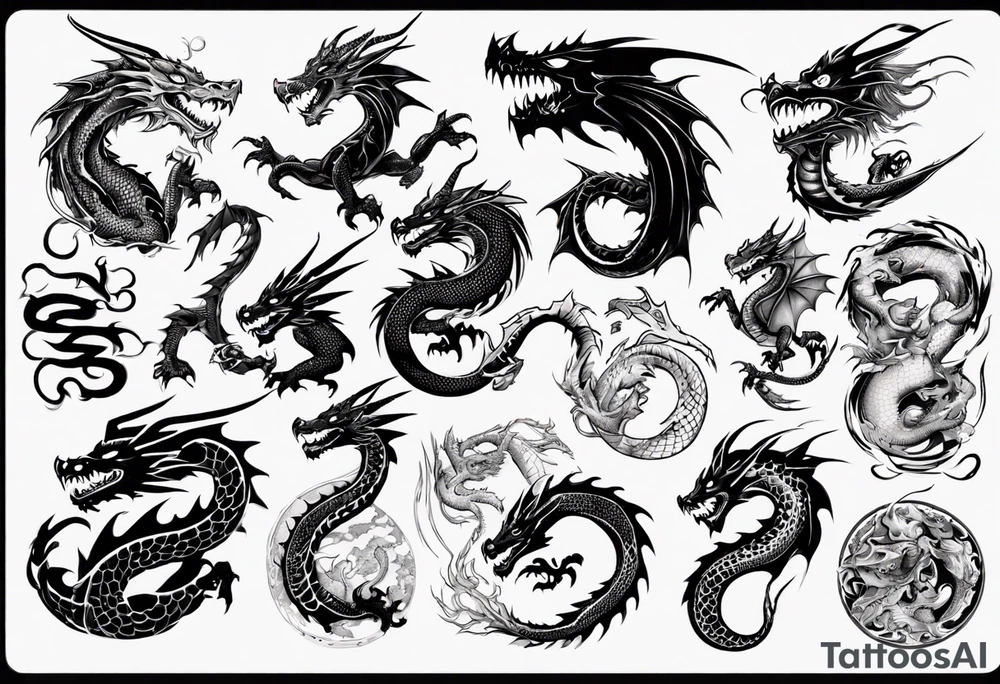 dragon tattoo idea