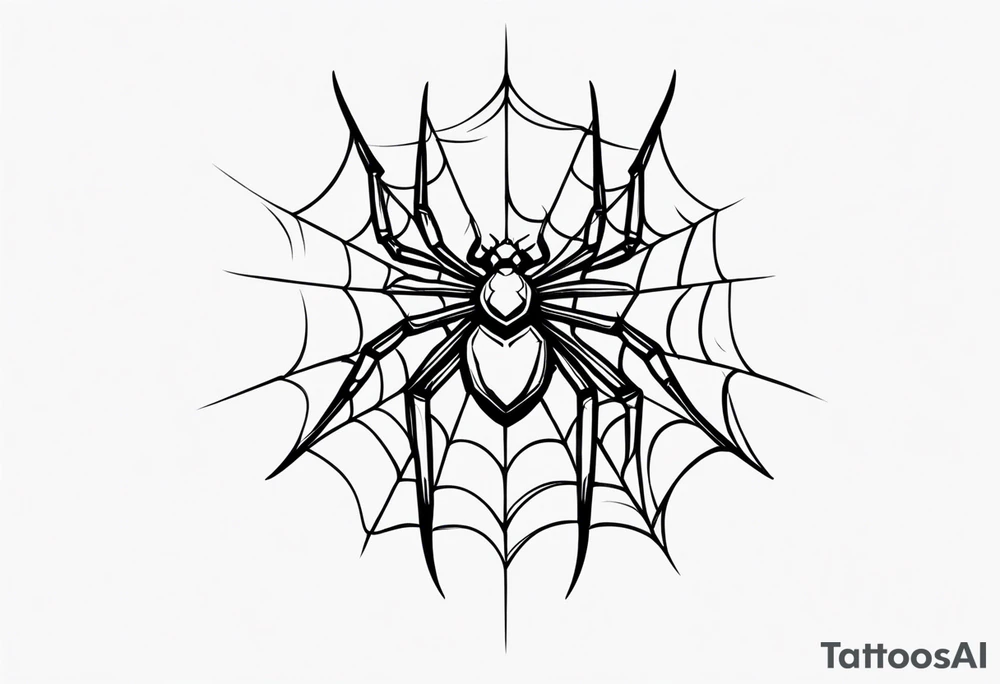 Spider tattoo idea