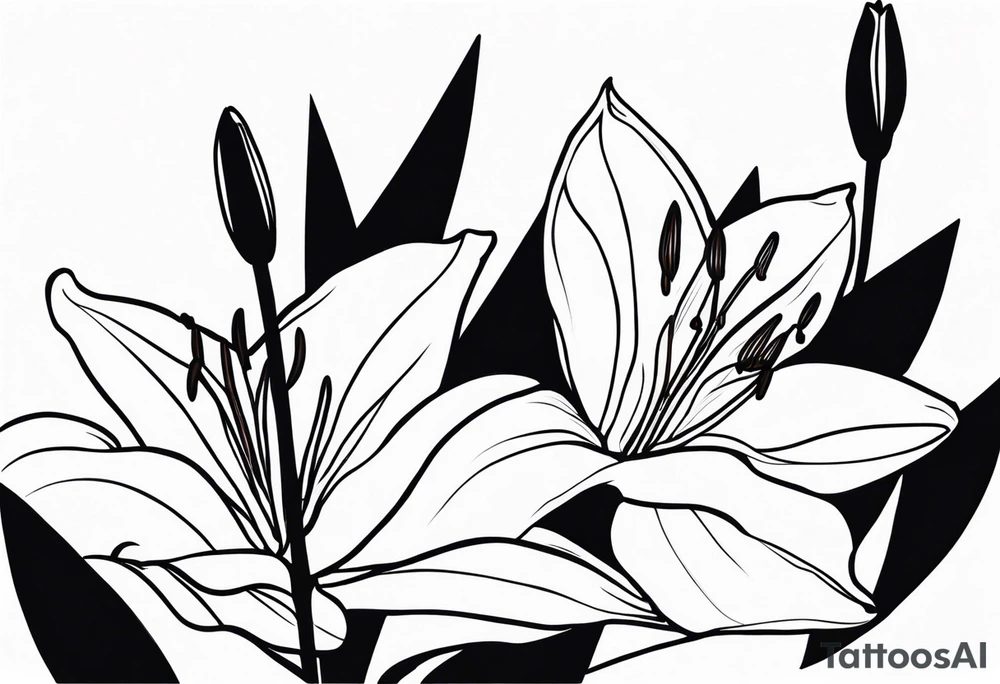 lillies tattoo idea