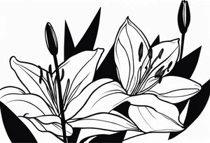 lillies tattoo idea