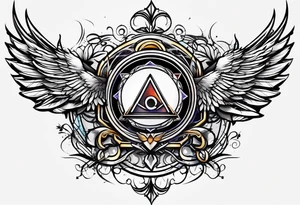 free masonry symbol , rectangle tattoo idea