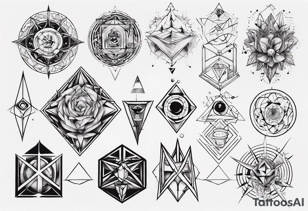 Geometrical tattoo idea