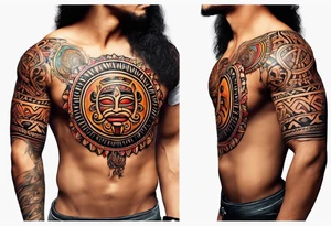 Taino sun tattoo idea