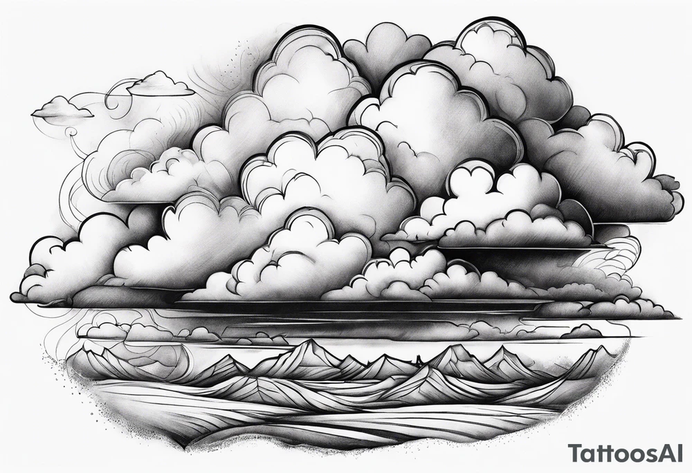 Clouds tattoo idea