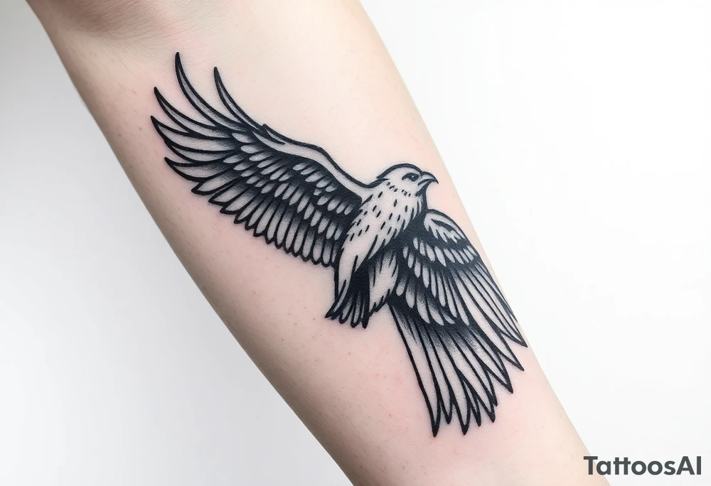 Lynard skynard  free bird tatoo.  With an old school army tatoo feel  location of tatoo will be on right forearm and on to my right hand. tattoo idea
