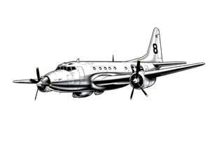 b26 marauder, aviation inspired, sleeve tattoo tattoo idea