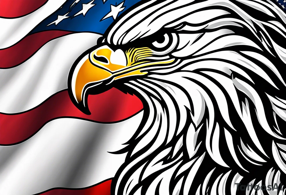 American flag tattoo idea