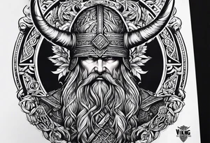 Full sleeve viking tattoo tattoo idea