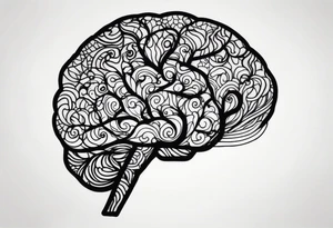 ADHD brain tattoo idea