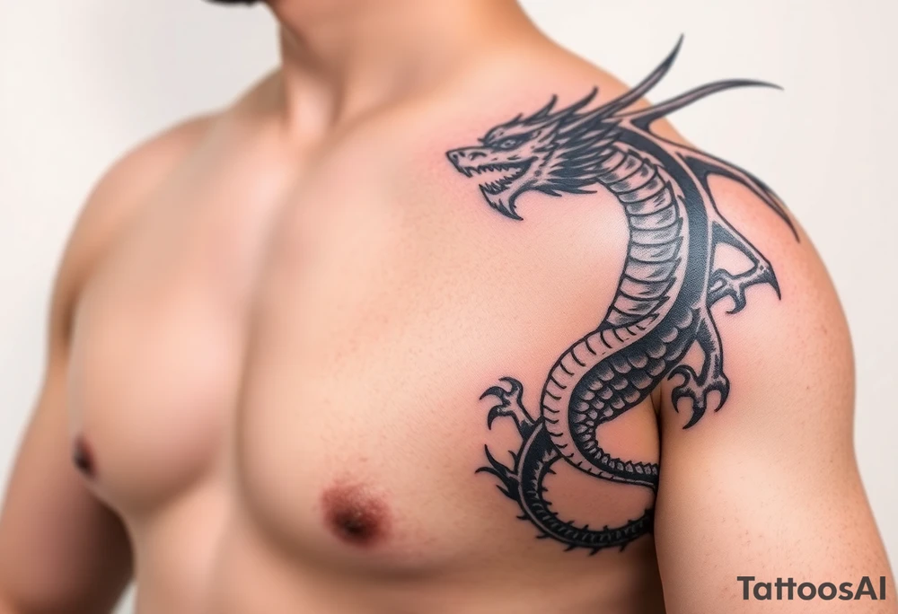 powerful majestic dragon with background forearm tattoo idea powerful majestic dragon with background forearm tattoo idea